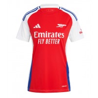 Camisa de Futebol Arsenal Gabriel Jesus #9 Equipamento Principal Mulheres 2024-25 Manga Curta